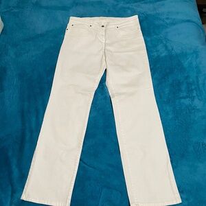 Eileen Fisher White Straight-Leg Stretch Jeans – Size M